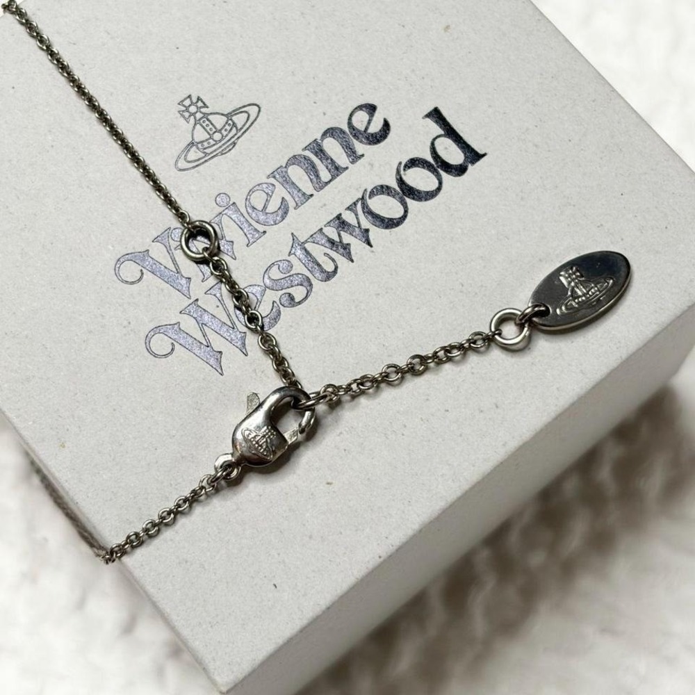 authentic Vivienne Westwood flat orb necklace - Picture 3 of 4